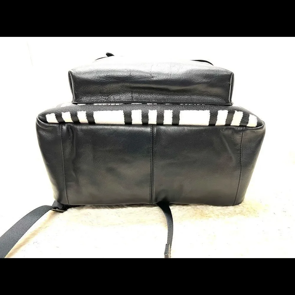 🎁NWT! Coach Chrls Men's Backpack/School Backpack Black Leather Msrp:$550.00